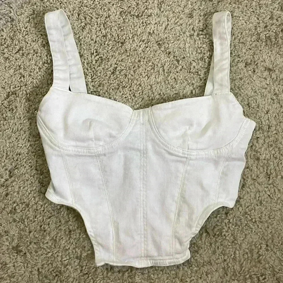 Zara denim corset top - Picture 4 of 11